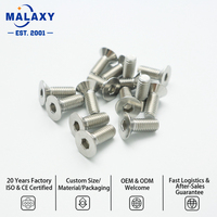 Vis à tête plate hexagonale en acier inoxydable 304, fourniture directe d'usine Malaxy