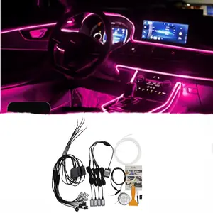 Ambient light car for Tesla with foot atmosphere light led lights for car decoration with app control car interior strip