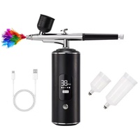 2024 36PSI sans fil aérographe à main pulvérisation bricolage pistolet à peinture à ongles Portable sans fil aérographe compresseur Kit pour la décoration de gâteau