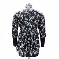 Nouvelle robe courte Kurti vintage à manches 3/4, motif floral, style Jaipur, en coton imprimé à la main, simple et décontractée, excellent prix