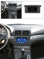 MEKEDE-Reproductor de CD y DVD estéreo para coche, 7 pulgadas, Android, para BMW E46, con WiFi, navegación GPS