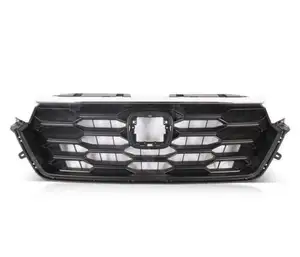 Black Front Grille Mesh Grill Bar Vent Trim Fits For Honda CR-V CRV 2023 2024