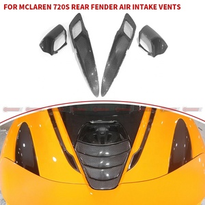 ฝาครอบช่องลมด้านหลังคาร์บอนไฟเบอร์แบบแห้งสำหรับ McLaren 720S  แบบ OEM  ลายทวิล 3K  ชิ้นส่วนตกแต่งช่องลมเข้า - Product Image 4