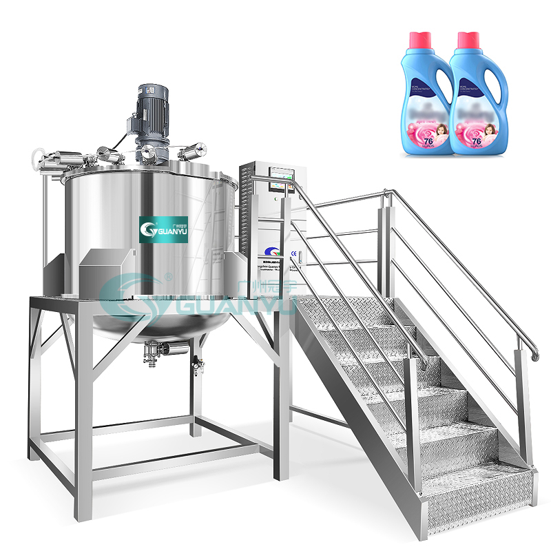 Guanyu 100l 500l Shower Gel Mixing Machine Cosmetic Shampoo Mixing Homogenizer Tank Liquid Soap Hand Wash Making Machine