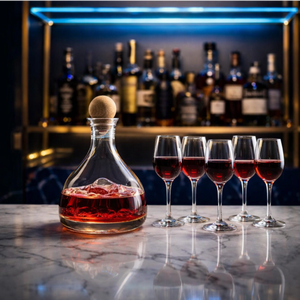 Ensemble <span class=keywords><strong>de</strong></span> carafes <span class=keywords><strong>de</strong></span> luxe Iceberg, 7 pièces : Sublimez votre expérience <span class=keywords><strong>vin</strong></span> et whisky - Product Image 4
