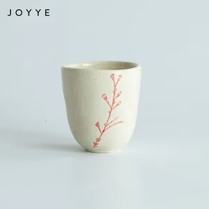 Joyye Giardino in Stile Maculato Smalto Senza Maniglia Mano Craft 120 ml Tazza di Tè di Ceramica