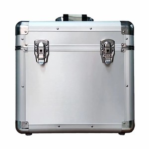Vendeur chaud Stockage de disques en aluminium argenté Albums de disques vinyles extérieurs transporter des valises - Product Image 3