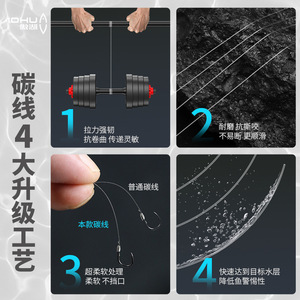 เอโอฮู คาร์บอน ไลน์ 1.25 5 ปอนด์ 2.3 กก. สายตกปลาพิเศษสำหรับเหยื่อปลอม ผลิตในประเทศญี่ปุ่น - Product Image 5