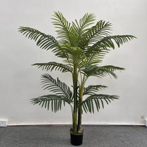 Palmeras en maceta artificiales de plástico y bambú para hoteles, hojas decorativas de simulación, hierba plantada, suministros de jardín, bonsái - Product Image 3