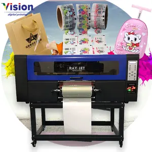 30CM UV Roll Dtf Printer for Sticker Printing Inkjet Printers A3 Inkjet Printer Round Bottle UV Ink