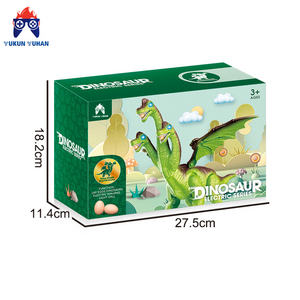 Juguete de <span class=keywords><strong>dinosaurio</strong></span> de tres cabezas de huevos que camina eléctrico para niños populares con sonido de simulación - Product Image 2