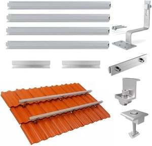 Kit de système de support de montage de toit de <span class=keywords><strong>panneau</strong></span> <span class=keywords><strong>solaire</strong></span> <span class=keywords><strong>crochet</strong></span> <span class=keywords><strong>solaire</strong></span> <span class=keywords><strong>crochet</strong></span> de serrage de rail <span class=keywords><strong>solaire</strong></span> pour 1-4 pièces Kits de <span class=keywords><strong>fixation</strong></span> de panneaux solaires - Product Image 3