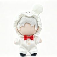 Vêtements de poupée personnalisés : Combinaison à capuche Lapin Blanc pour poupée en coton de 20 cm – Vêtements de jouet OEM ODM en gros