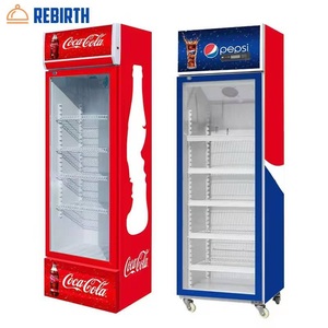 Réfrigérateur vertical à porte vitrée pour boissons de magasin de proximité, sans givre, refroidissement direct par ventilateur, refroidisseur de boissons, réfrigérateur à bière - Product Image 2