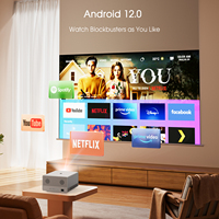 Proyector 800ANSI 4K U1 - Android 12 WiFi6 |   Doble HDMI 2.1, Corrección Trapezoidal Automática, Doble Núcleo A73+A53