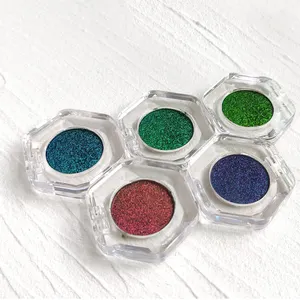 Pastel loose make up glitter eyeshadow eye shadow makeup set, multi holographic multichrome duochrome eyeshadow pigment