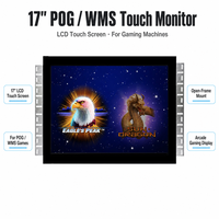 Écran tactile LCD 17 pouces POG/WMS, moniteur de jeu, infrarouge capacitif, multi-touch, affichage commercial industriel pour kiosque