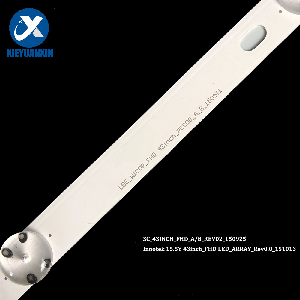 Kit 6 Barre LED Per TV LG 43LF51-FHD E 43LH51-FHD, Modello DLED, Connettore 2 Pin, 835mm - Foto 3