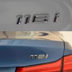 Emblème de coffre arrière en ABS 3D Lettres noires chromées pour <span class=keywords><strong>BMW</strong></span> Emblème pour <span class=keywords><strong>BMW</strong></span> Série 1 118i 116i 120i 125i - Product Image 6