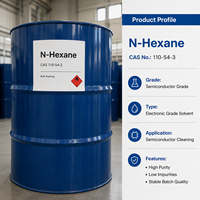 Hexane N de très haute pureté CAS 110-54-3, solvant de qualité semi-conductrice pour le nettoyage électronique et les applications de précision