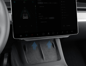 Accesorios Interiores de Alta Gama, <span class=keywords><strong>Caja</strong></span> de Almacenamiento Debajo de la Pantalla, Material ABS, para Tesla Modelo Y 2021-2024, Legacy Berlin, Fácil de Cerrar - Product Image 3