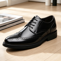 Chaussures plates en cuir PU pour hommes, style business, à bout pointu, à lacets, pour occasions formelles, loisirs, mariage, mocassins, taille 45 46 47