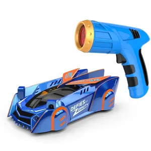 Auto RC Stunt Laser a infrarossi tracciamento del soffitto a parete di arrampicata giocattoli per bambini auto telecomandate seguire regali di luce