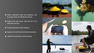 Drone de pêche GPS CHASING Pro avec caméra 4K, profondeur de plongée de 787 pouces, application mobile disponible, caméra de diffusion en direct - Product Image 6
