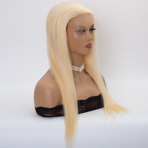 Toupet de cheveux bruts humains de haute qualité avec topper en dentelle complet adapté aux <span class=keywords><strong>personnes</strong></span> ayant un cuir chevelu sensible 613 # couleur blonde - Product Image 3