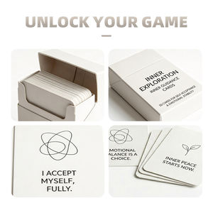 Cartes de jeu en microfibre à finition lisse, construction robuste en carton, certifiées BSCI, pour l'exploration intérieure et le bien-être mental - Product Image 2