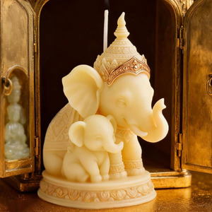 YS <strong>Thai</strong> Style Elephant Silicone <strong>Candle</strong> Molds Southeast Style Gypsum Decorations Casting Mould DIY Aromatherapy <strong>Candle</strong> Making - Product Image 1