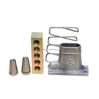 Conector Plano de Acero Galvanizado para Anclaje de Trefilado Preesforzado, Anclaje de Cuña de 3 Hilos, Anclaje de Postensado