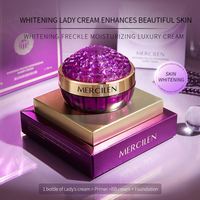 Crème pour le visage anti-taches de rousseur Blanchiment de la peau Éclaircissant Dissolvant de taches brunes Hyaluronate de sodium crème blanchissante