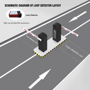 Barrière de parking automatique intelligente HCW pour extérieur, barrière de parking <span class=keywords><strong>électronique</strong></span> à vitesse réglable, barrière en acier avec moteur 24V DC - Product Image 5