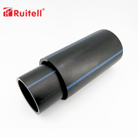 Chine Fournisseur PE Tuyau En Plastique Soudé Polyéthylène HDPE Tuyau D'eau 10 12 14 20 24 36 Pouces PE Tuyau De Vidange Prix Pe Tube