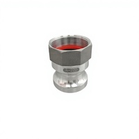 Raccord rapide en aluminium Hong'an DN50 Type A, adapté à l'irrigation incendie, aux conduites industrielles et aux raccords de tuyauterie généraux