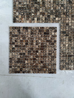 Mosaïque de carreaux en marbre naturel Emperador foncé, couleurs mélangées, polie, moderne, pour murs et sols de villas, salles de bain et douches