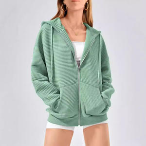 Sweats à capuche pour femmes Vestes pour femmes Y2K Style Hip Hop Surdimensionné Coréen All-Match Polaire Tops Sweat à capuche zippé Lâche - Product Image 1