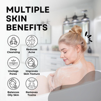 Savon éclaircissant pour la peau à base d'extrait de papaye et de kojic, pur et biologique