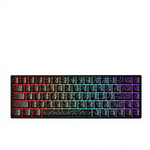 Clavier mécanique sans fil K61 pour mode unique, touches gravées ultra-lumineuses, claviers de jeu RGB - Product Image 1