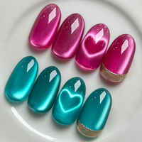 Ensemble de vernis à ongles DANNYCOLL Glass Glaze Cat Eye, 9 couleurs, fournitures pour ongles, vente en gros, vernis à ongles en gel UV, ensemble de vernis à ongles en gel Cat Eye en vrac