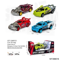 2027 Novedad: Coche de Carreras a Escala 1:64 de Metal Fundido a Presión, Modelo de Juguete Personalizado con Ruedas Libres