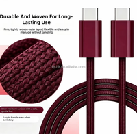 Câble de charge rapide 60W PD 3A 6A pour iPhone 18/17/16/15 ProMax iPad C/USB-C 1M, cordon de données tressé en nylon OD3.4, charge rapide 6A