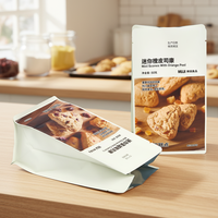 Sachet souple OEM à fond carré thermoscellable et refermable avec fermeture éclair pour emballage alimentaire de noix et snacks, qualité alimentaire