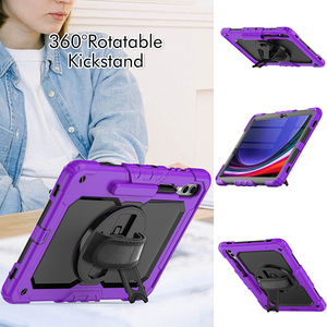 Per Samsung <span class=keywords><strong>Galaxy</strong></span> <span class=keywords><strong>Tab</strong></span> S9 Plus 12.4 "2023 X810 spesse in Silicone tracolla custodia per animali da compagnia protezione pesante - Product Image 4