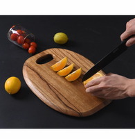 Planche à découper en bois pour viande et huile Bloc à découper style raisin