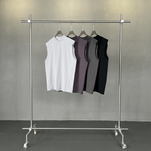 เสื้อกล้ามถักสไตล์วินเทจสำหรับฤดูร้อน ขายส่ง รับผลิตตามแบบ OEM เสื้อยืดออกกำลังกาย เสื้อยืดฟิตเนส เสื้อกล้ามผู้ชาย - Product Image 6