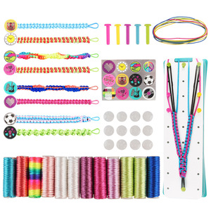 Kit de fabrication de bracelets d'amitié pour enfants, ensemble de jouets, bracelets en ficelle pour adolescents, bracelets d'amitié DIY, arts et artisanat pour enfants, cadeaux - Product Image 1