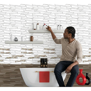 Carreaux muraux numériques en céramique de luxe 12x18 pouces, émaillés de qualité supérieure pour la conception intérieure de salles de bain - Product Image 1