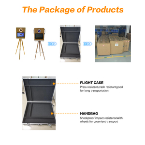 Bán hot óc chó rắn bằng gỗ photo booth kiosk 15.6 cảm ứng csreen vogue dslr photo booth shell với máy ảnh và máy in - Product Image 2